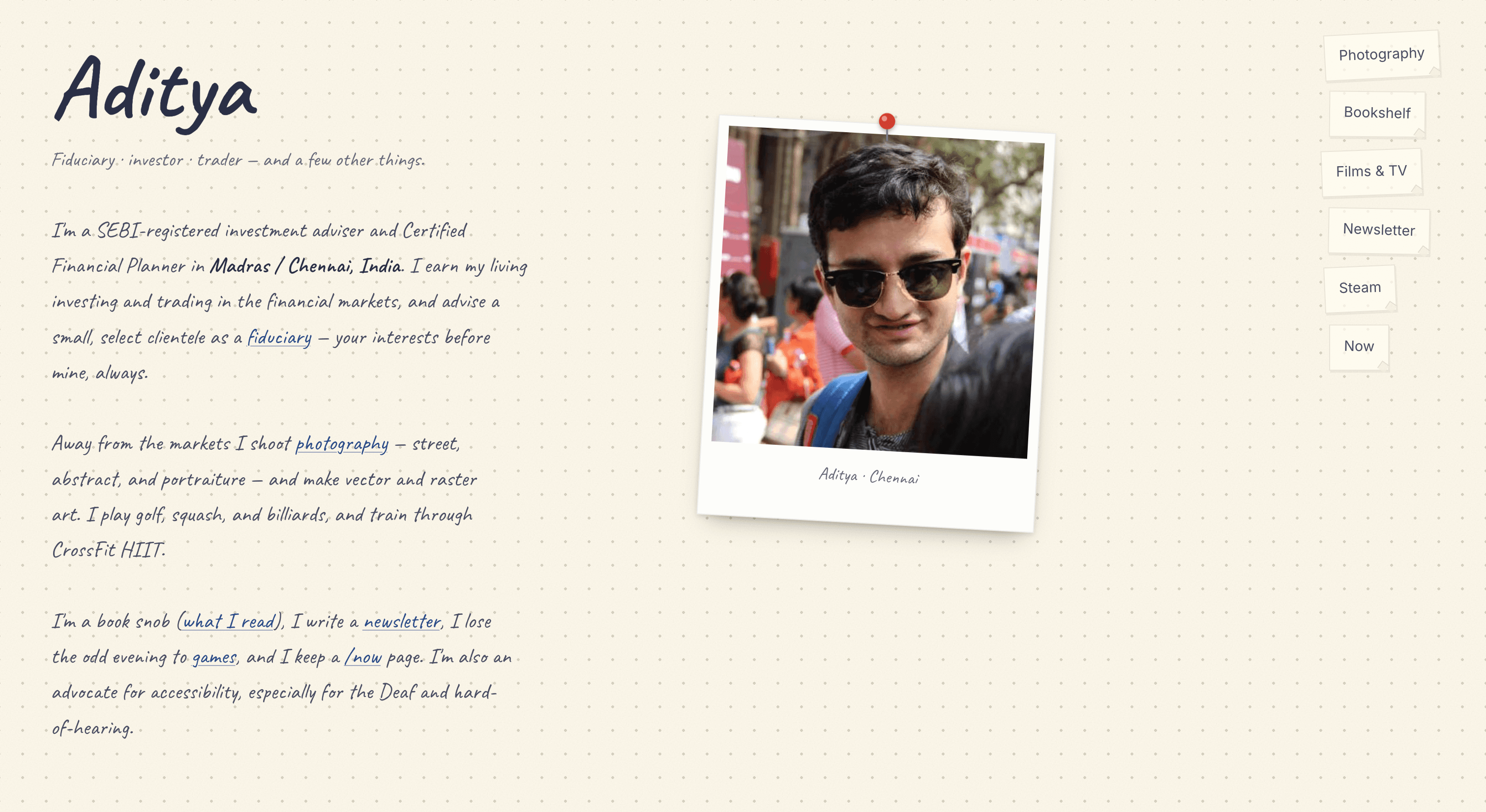 Aditya Portfolio — Portfolio Website
