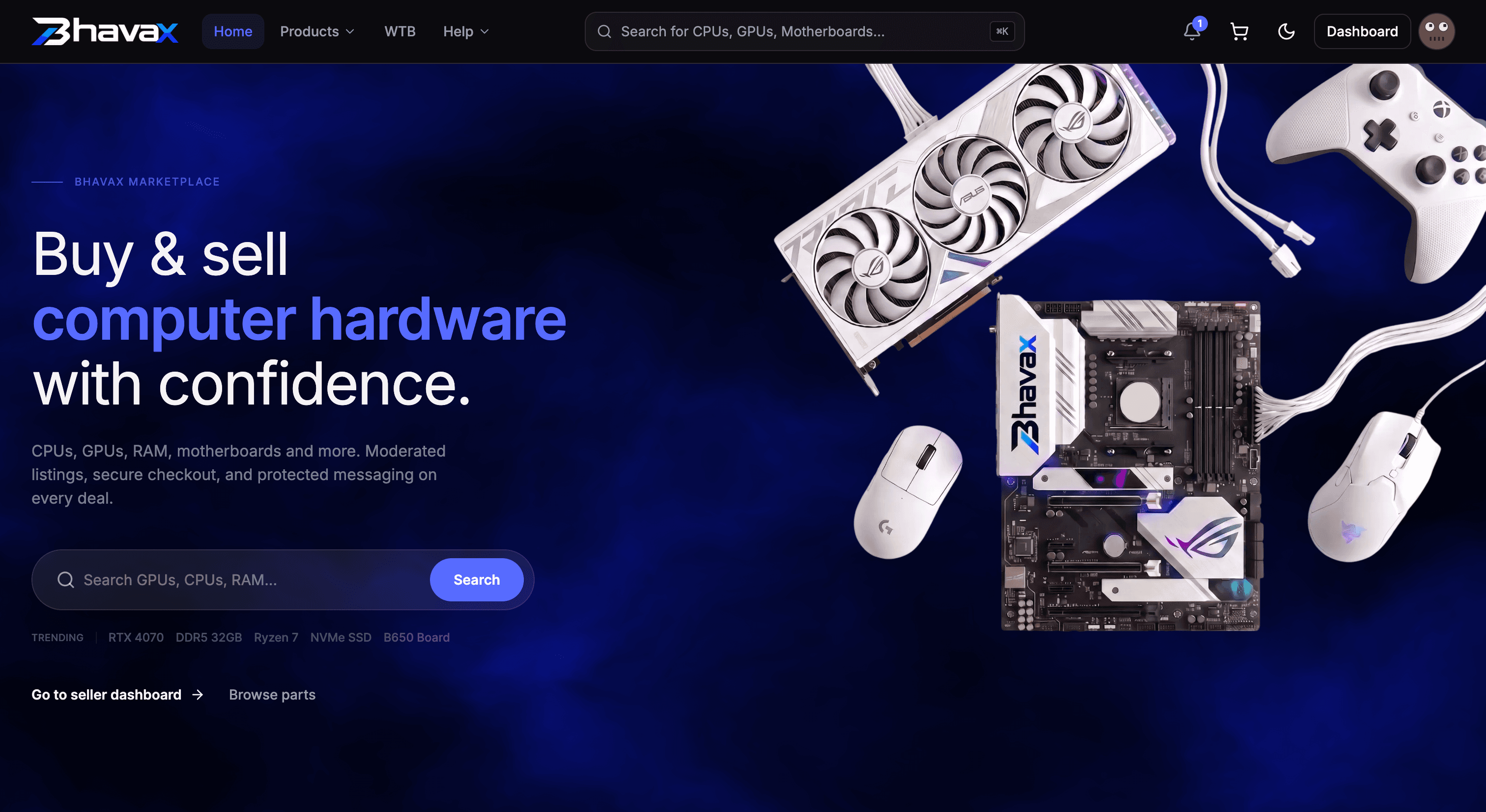 Bhavax — Hardware Marketplace